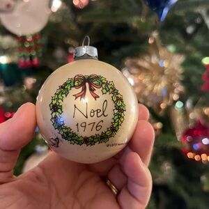 Vintage Glass Hallmark Noel Christmas Ornament 1976 Marty Links